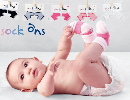 Sock-Ons Baby Pink