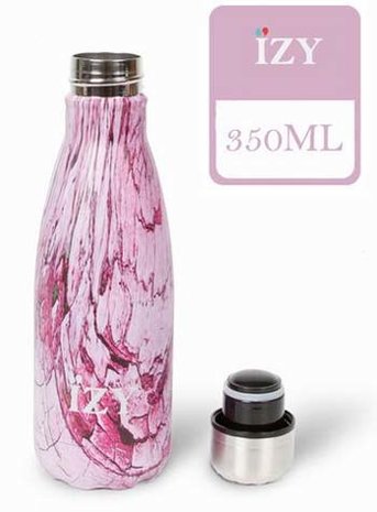 IZY fles Design Pink 350 ml.