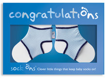 Sock Ons Congratulations Boy